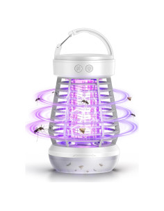 Matamoscas Eléctrico Falala 3 en 1 con Luz LED y Batería 2000mAh