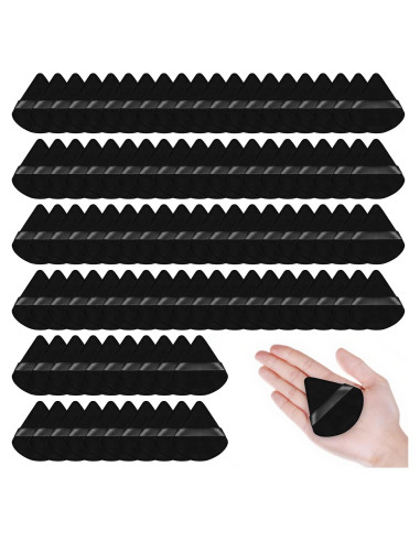 100 Esponjas de Maquillaje Triangulares Negras Jolbndcv