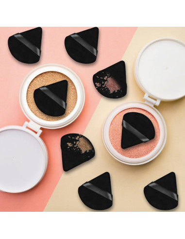 100 Esponjas de Maquillaje Triangulares Negras Jolbndcv