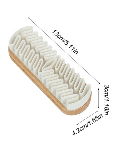 Cepillo y Borrador de Gamuza para Cuero y Nubuck con Mango de Madera 2