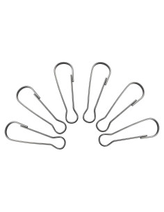 Ganchos de Resorte de Acero Inoxidable LYECUN 7 cm - 6 Pcs