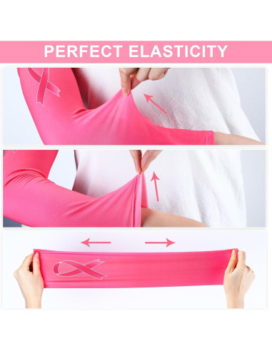 Mangas de Fútbol Handepo 12 Pares Rosa UV Unisex Mediano