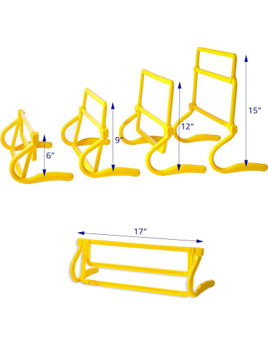 Conjunto de 5 Vallas de Velocidad Ajustables Trademark Innovations