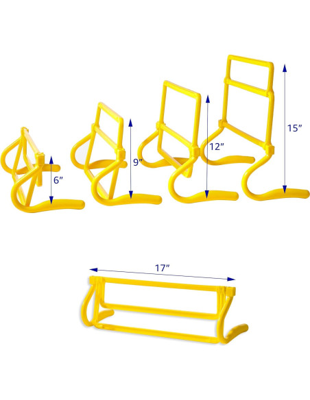Conjunto de 5 Vallas de Velocidad Ajustables Trademark Innovations