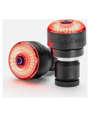 Tapones de Manillar Rockbros con Luz Sensor de Frenos IPX6