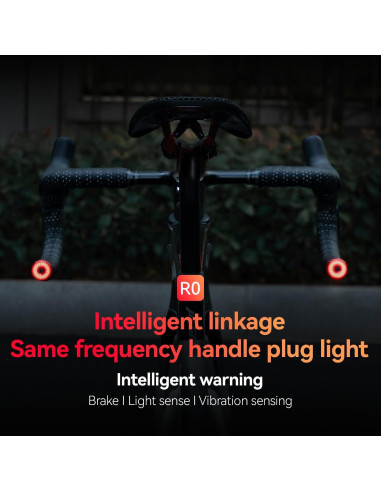 Tapones de Manillar Rockbros con Luz Sensor de Frenos IPX6