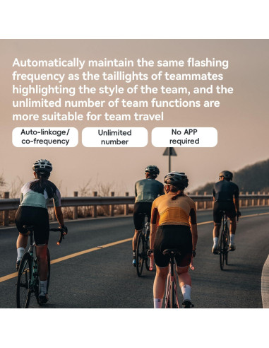 Tapones de Manillar Rockbros con Luz Sensor de Frenos IPX6