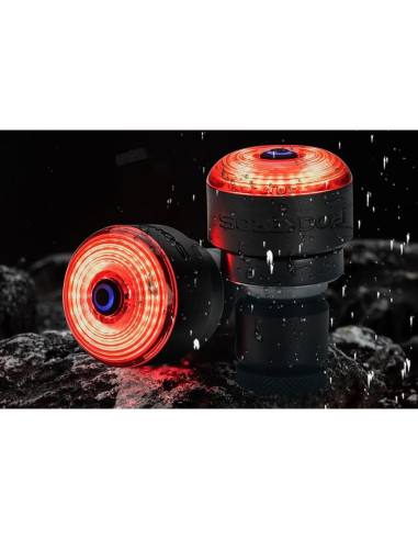 Tapones de Manillar Rockbros con Luz Sensor de Frenos IPX6