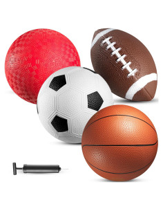 Paquete de 4 Bolas Deportivas PlayBolt 21.5 cm Multideporte