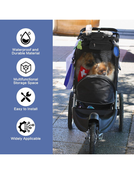 Bolsa de Carrito para Perros Stufool con Dispensador y Tazón