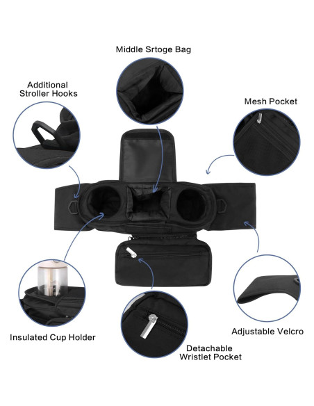 Bolsa de Carrito para Perros Stufool con Dispensador y Tazón