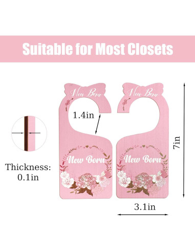 Divisores de Armario para Bebés Imtively - 8 Piezas Boho