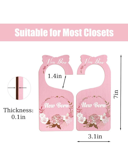 Divisores de Armario para Bebés Imtively - 8 Piezas Boho