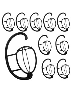 Soporte para Pelucas Plegable KEILEOHO 10 Unidades 38.1 cm Negro