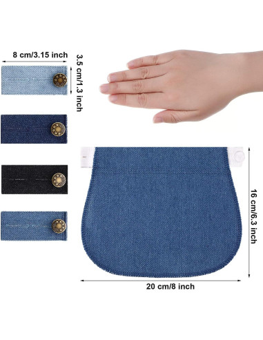 Extensores de Pantalones de Maternidad WILLBOND 8 Piezas