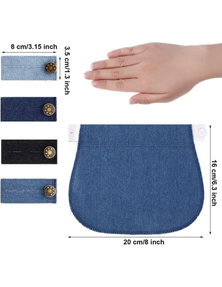 Extensores de Pantalones de Maternidad WILLBOND 8 Piezas