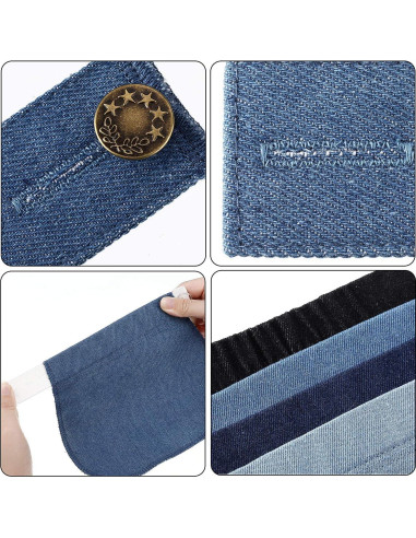 Extensores de Pantalones de Maternidad WILLBOND 8 Piezas