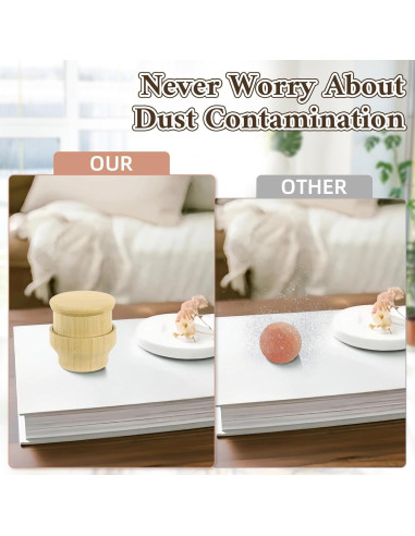 Rodillo de Masaje de Sal del Himalaya DICEYKNOD 7.6cm