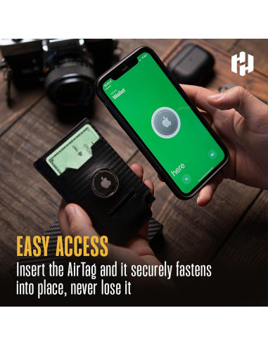 Billetera Minimalista Slim Hayvenhurst con Bloqueo RFID - Negro