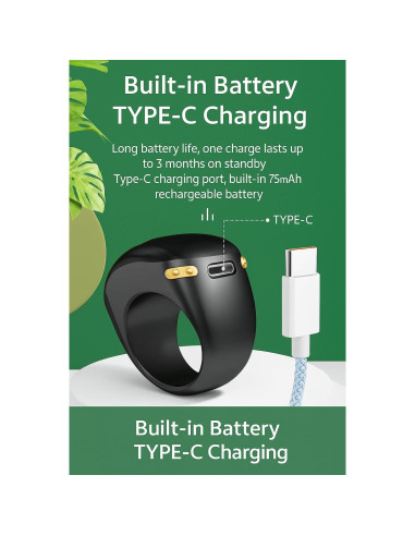 Contador Digital de Anillo Tasbih Ajustable Verde - Genérico