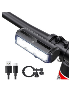 Luz Frontal de Bicicleta POWVINE EOS630 2000 Lúmenes Recargable