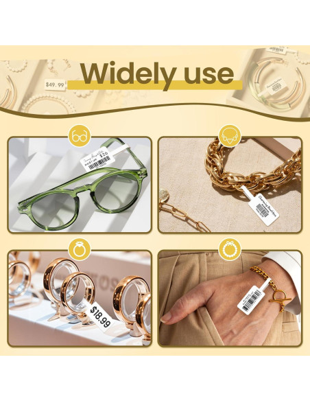 Etiquetas Térmicas Phomemo M110, 100 pcs, 30x25mm, Negro sobre Blanco