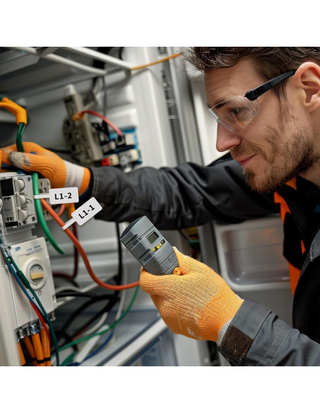 Etiquetas Térmicas Phomemo M110, 100 pcs, 30x25mm, Negro sobre Blanco