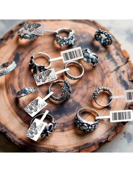 Etiquetas Térmicas Phomemo M110, 100 pcs, 30x25mm, Negro sobre Blanco