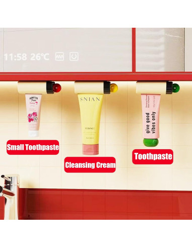 Exprimidor de Pasta de Dientes Magnético Chenshuo Blanco 10.8cm