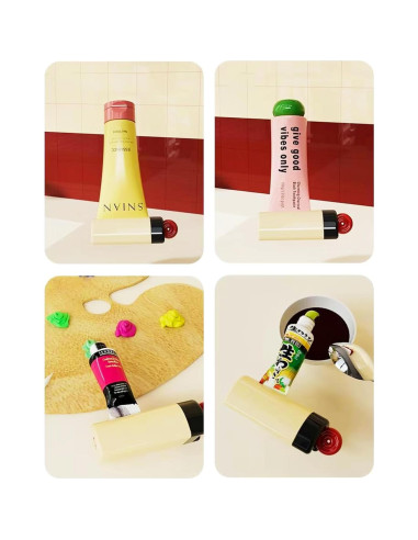 Exprimidor de Pasta de Dientes Magnético Chenshuo Blanco 10.8cm