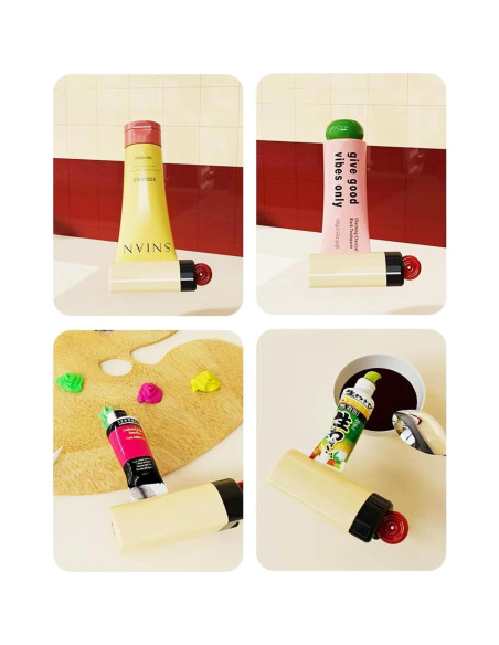 Exprimidor de Pasta de Dientes Magnético Chenshuo Blanco 10.8cm