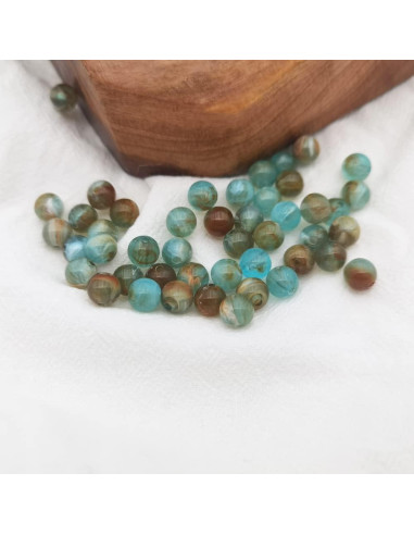 Perlas Acrílicas INSPIRELLE 8mm 300pcs Patrones Mármol Joyería