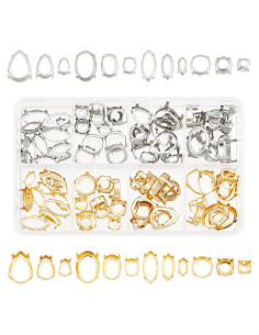 Kit de Joyería CHGCRAFT 96Pcs 24 Estilos Garra de Latón