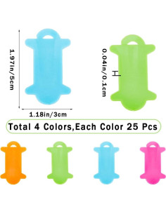 Bobinas de Hilo Colorido GORGECRAFT 100PCS para Tejer y Coser 2