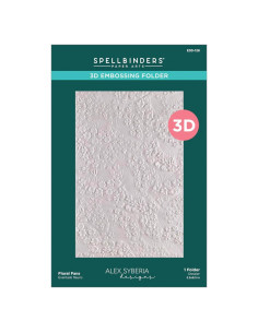 Carpeta de Embossing 3D Spellbinders Ventiladores Florales 14x22 cm
