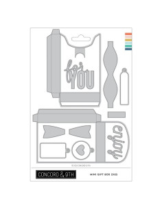 Troquel de Metal Mini Caja de Regalo Concord & 9th - 12 Piezas