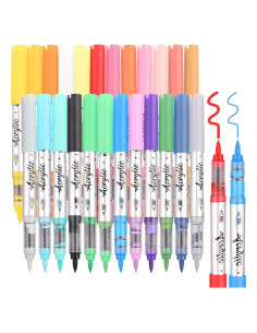 Marcadores de Pincel Acuarelables MAIKEDEPOT 24 Colores