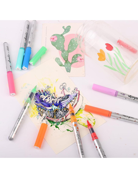 Marcadores de Pincel Acuarelables MAIKEDEPOT 24 Colores
