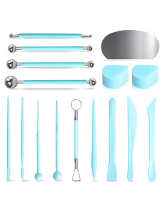 Kit de Herramientas de Arcilla 16 Piezas LYASILYHS - Esculpido