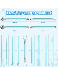 Kit de Herramientas de Arcilla 16 Piezas LYASILYHS - Esculpido 2