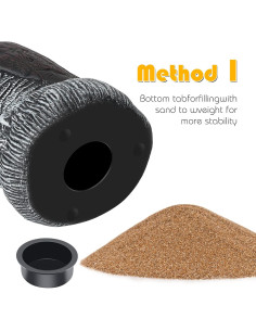 Paquete de 3 Búhos Decoy Ruolan para Repelente de Aves 2