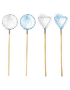 4 Piezas Red de Pesca en Miniatura Homoyoyo 10x2.5 cm Decoración