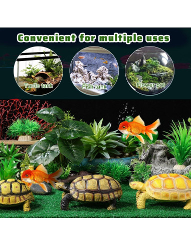 Césped Artificial para Tortugas Jojofuny 50x25 cm Verde