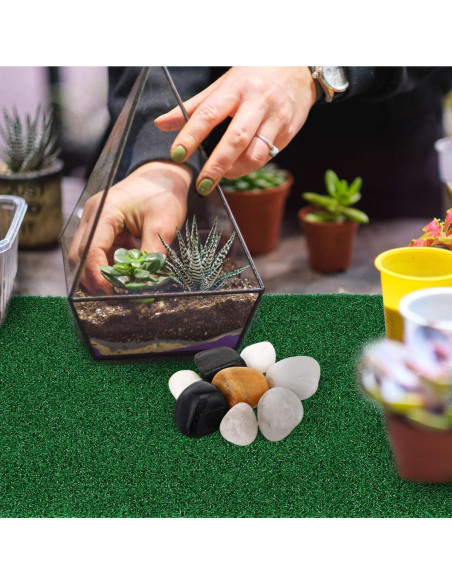 Césped Artificial para Tortugas Jojofuny 50x25 cm Verde