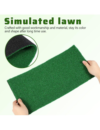 Césped Artificial para Tortugas Jojofuny 50x25 cm Verde
