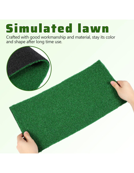 Césped Artificial para Tortugas Jojofuny 50x25 cm Verde