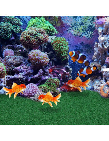 Césped Artificial para Tortugas Jojofuny 50x25 cm Verde