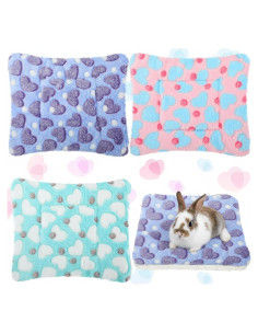 Camas para Cobayas Jetec 3 Pcs Suaves Corazones 26x28 cm