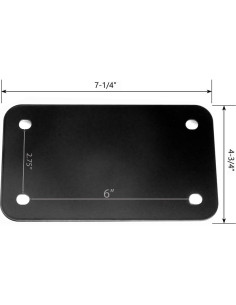 Marco de Placa de Licencia Acero Inoxidable LFPartS Negro 2