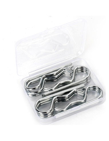 14 Pasadores de Cotter R-Clip BonxaxK 60mm Acero Inoxidable
